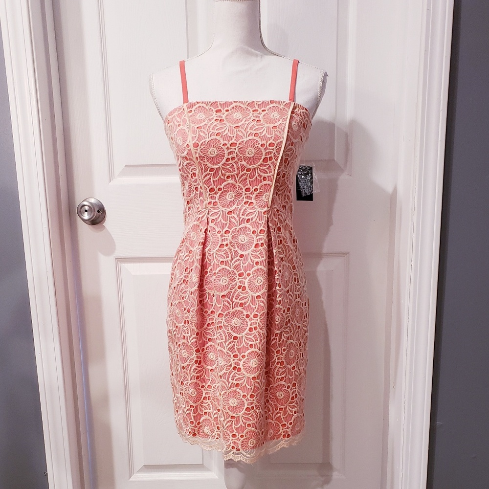 NWT Jessica Simpson Coral Sheath Dress